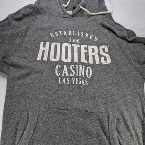 Hooters Grey Hot Wings Hoodie Las Vegas Small